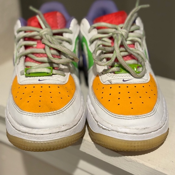 Nike Kids Air Force 1 LV8 FD1035-100 Multicolor Lace-Up Sneaker Shoes Size 4Y - Picture 9 of 9